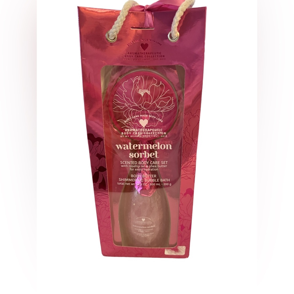 Watermelon Sorbet Scented Body Care Set - Pink